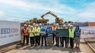 Jonathan Reynolds MP and key project stakeholders visit our £11m Hattersley Trade Park project